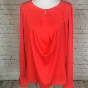 Gianni Bini Draped Front Blouse